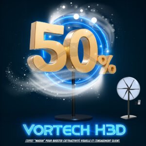 VORTECH-H3D (Appareil publicitaire holographique 3D)