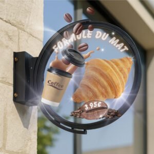 SkyLoop3D Pro - (Enseigne Signalétique Holographique 3D - IP65)