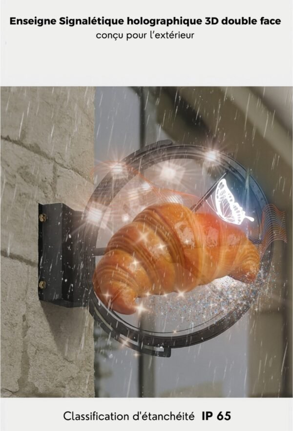 SkyLoop3D Pro - (Enseigne Signalétique Holographique 3D - IP65) – Image 9